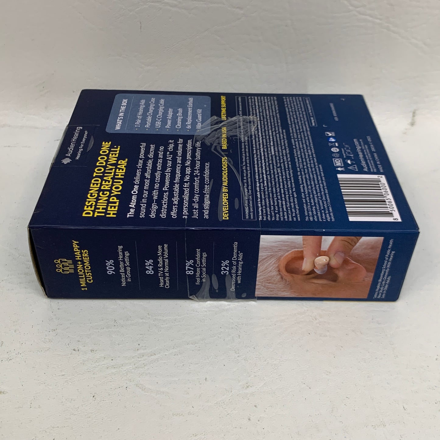 New Audien Atom ONE OTC Hearing Aids AT1RB004 Rechargeable