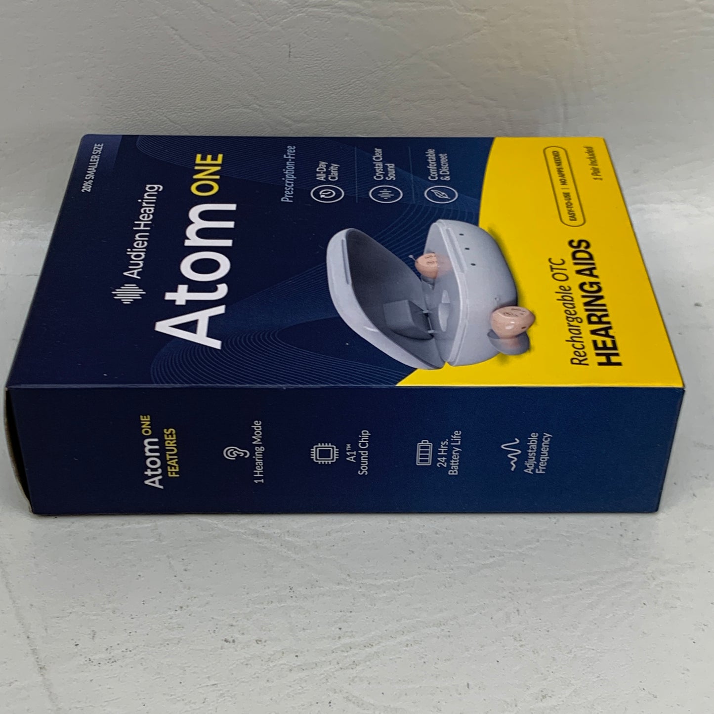 New Audien Atom ONE OTC Hearing Aids AT1RB004 Rechargeable