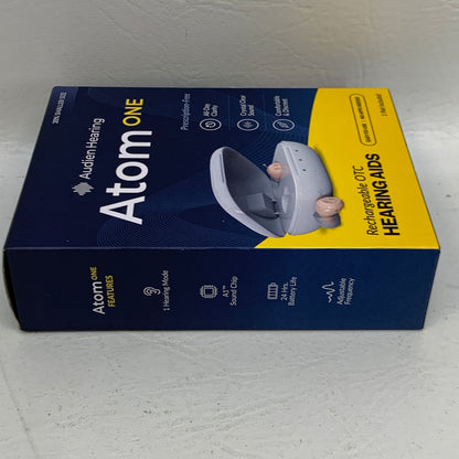 New Audien Atom ONE OTC Hearing Aids AT1RB004 Rechargeable