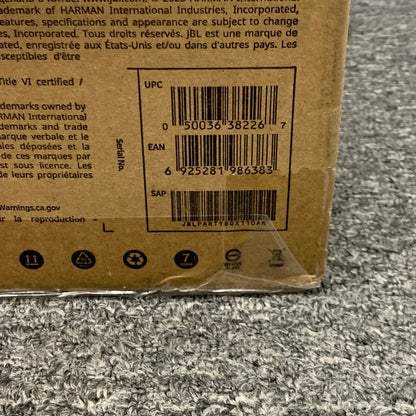 New JBL PartyBox 110 Portable Party Speaker Black JBLPARTYBOX110AM