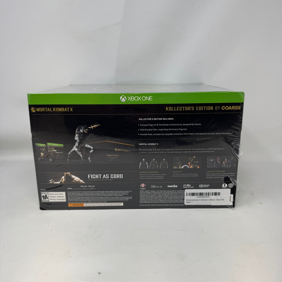 New Mortal Kombat X Kollector's Edition by Coarse Xbox One 