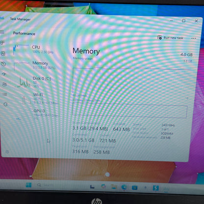 HP NoteBook 97H9294E Celeron N4000 1.10Ghz 4GB RAM 64GB SD