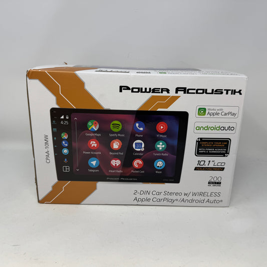New Power Acoustik CPAA-10MW 10.6" Car Stereo Wireless CarPlay