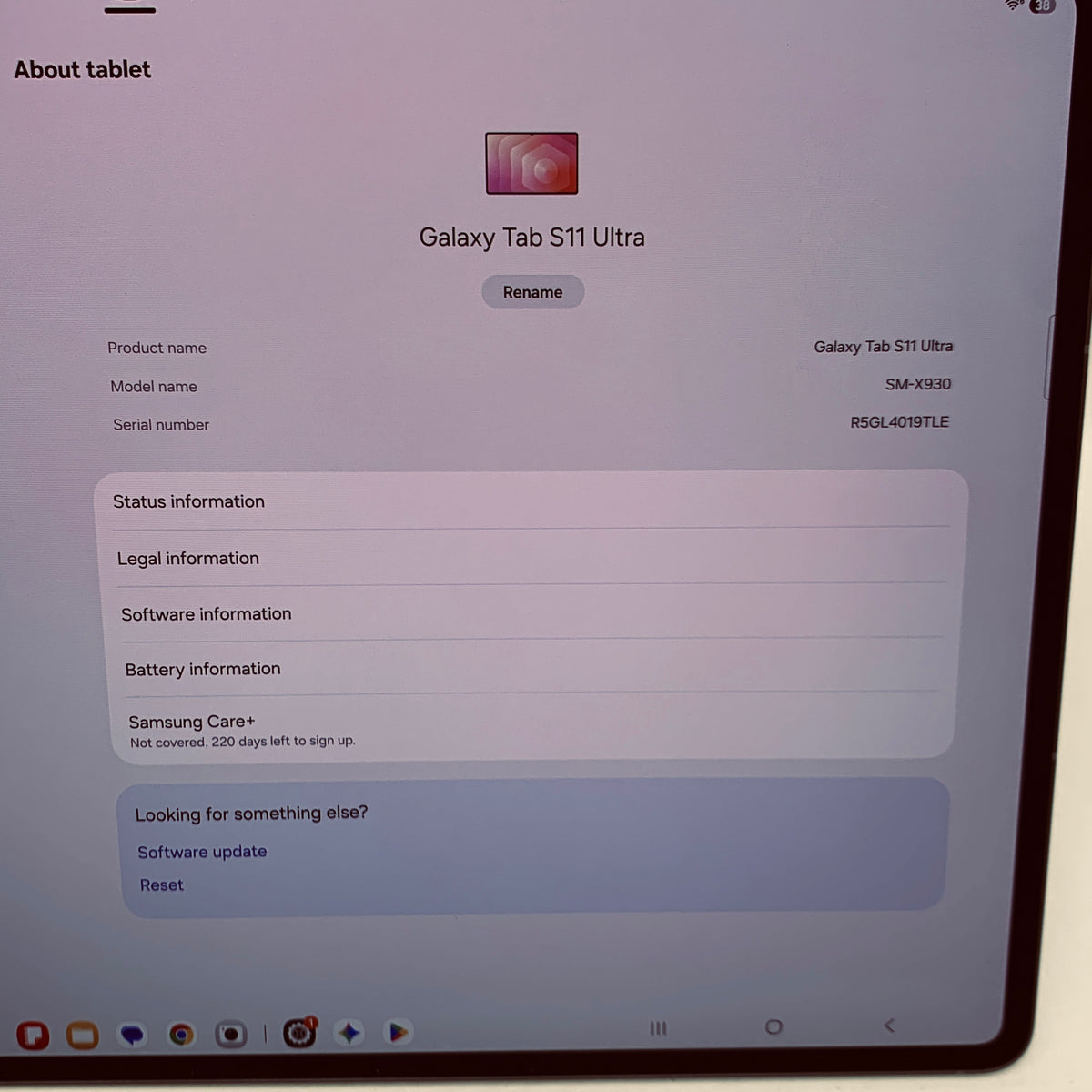 WiFi Only Samsung Galaxy Tab S11 Ultra 14.6" 256GB Gray SM-X930