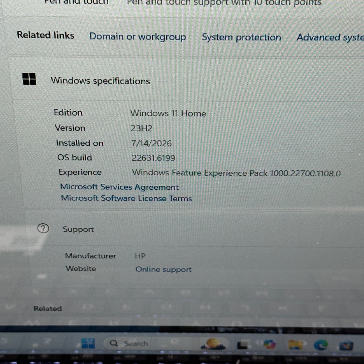 HP Envy x360 2-IN-1 15.6" Ryzen 5 7530U 2.0GHz 8GB RAM 256GB SSD