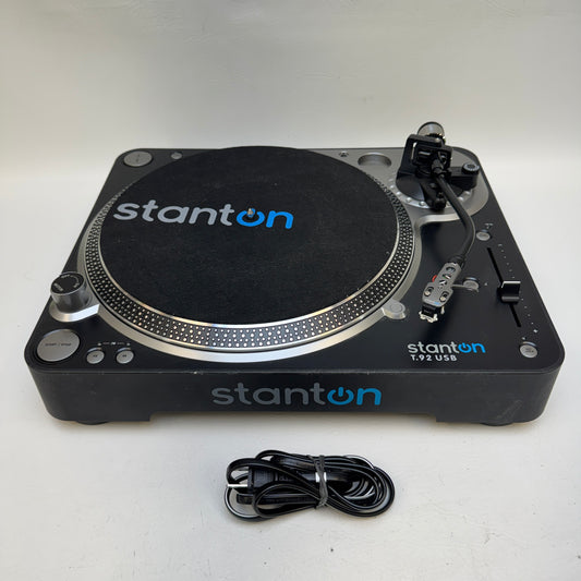Stanton T.92 USB Direct Drive DJ Turntable Black