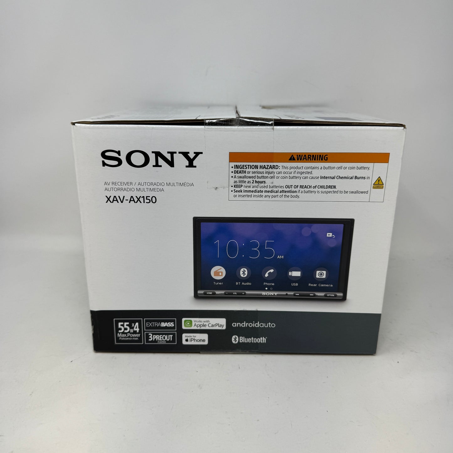 New Sony XAV-AX150 Digital Media Receiver 6.95" Touchscreen