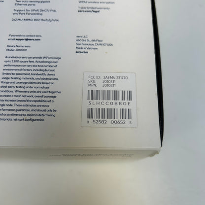 New Eero J010311 Whole-Home Wi-Fi Systems Pack of 3