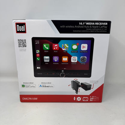 New Dual Electronics DMCPA10W 10.1" Floating Touchscreen Bluetooth Car Receiver