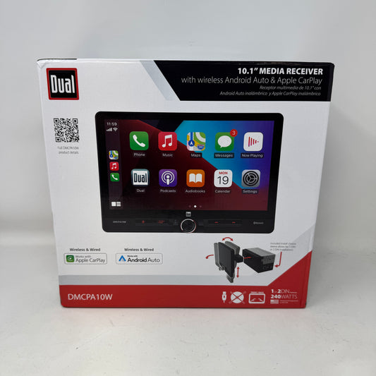 New Dual Electronics DMCPA10W 10.1" Floating Touchscreen Bluetooth Car Receiver