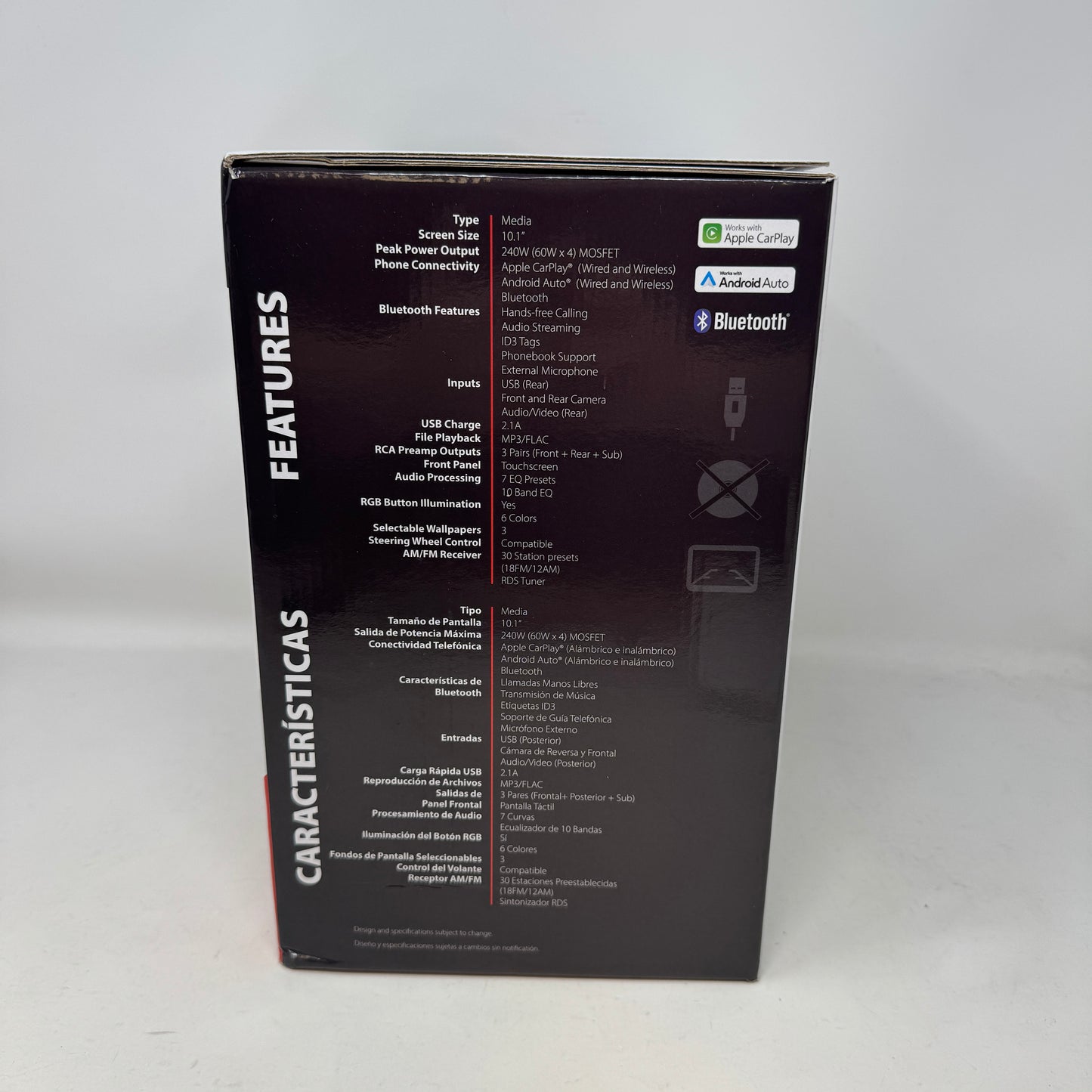 New Dual Electronics DMCPA10W 10.1" Floating Touchscreen Bluetooth Car Receiver