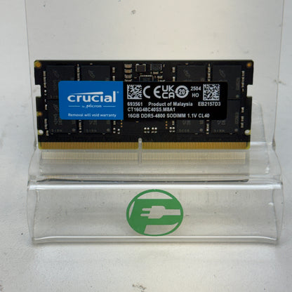 Crucial 16GB (1x16GB) DDR5-4800 SODIMM RAM CT16G48C40S5.M8A1