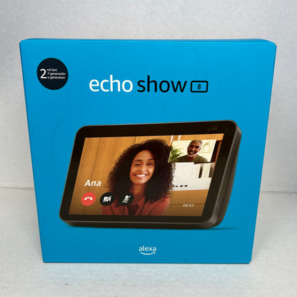 Echo Show 8 2nd Gen Smart Speaker A8H3N2 Charcoal