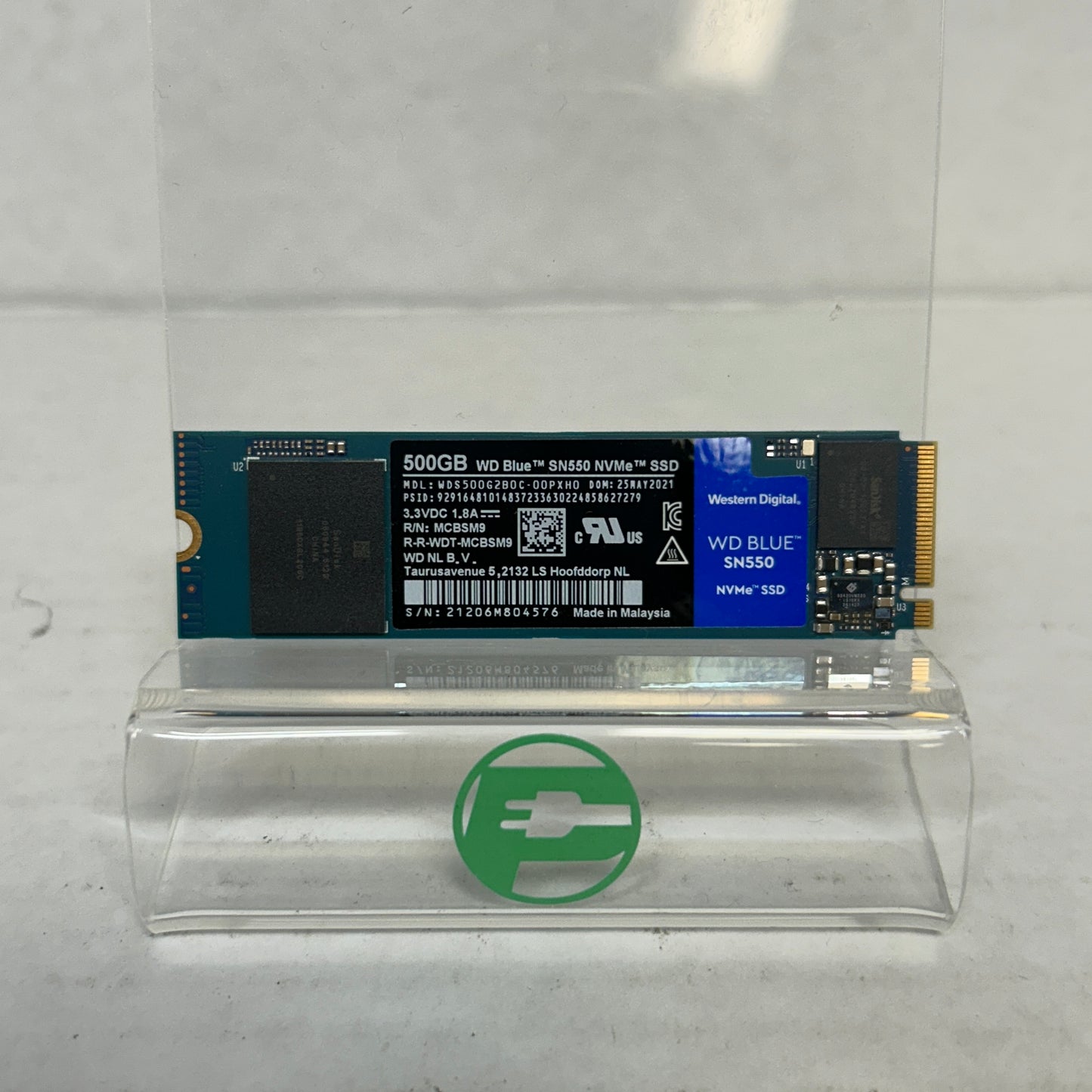 Western Digital WD M.2 2280 WD Blue SN550 500GB PCIe Gen3 x4 NVMe SSD WDS500G2B0