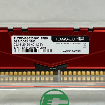 TeamGroup T-Force Vulcan 8GB (1x8GB) RAM DDR4 3200MHz TLZRD48G3200HC16FBK