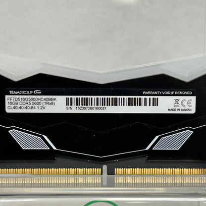 TeamGroup T-Force Delta RGB 32GB (2x16GB) RAM DDR5 5600MHz FF7D516G5600HC40BBK