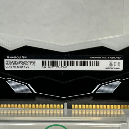 TeamGroup T-Force Delta RGB 32GB (2x16GB) RAM DDR5 5600MHz FF7D516G5600HC40BBK