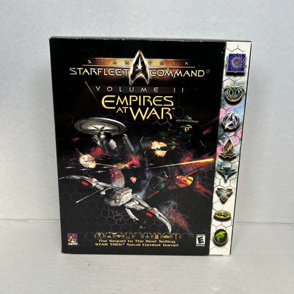 New Star Trek Starfleet Command Volume II Empires At War [Big Box] (PC, 2000)