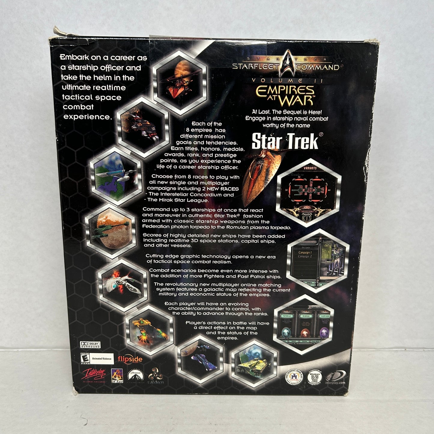 New Star Trek Starfleet Command Volume II Empires At War [Big Box] (PC, 2000)