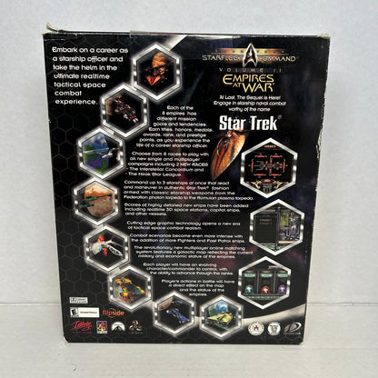 New Star Trek Starfleet Command Volume II Empires At War [Big Box] (PC, 2000)