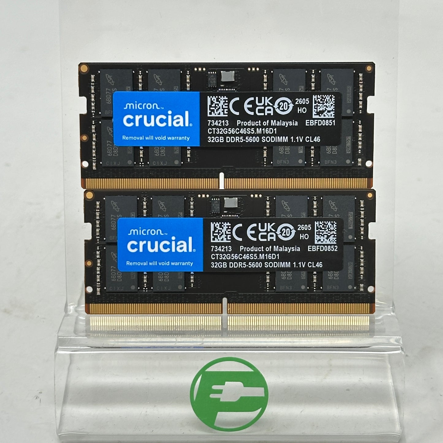 Crucial Micro 64GB (2x32GB) RAM DDR5 5600MHz CT32G56C46S5.M16D1