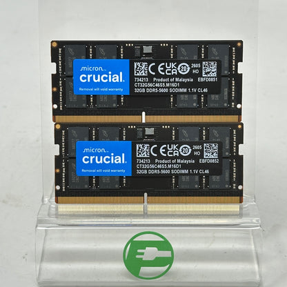 Crucial Micro 64GB (2x32GB) RAM DDR5 5600MHz CT32G56C46S5.M16D1