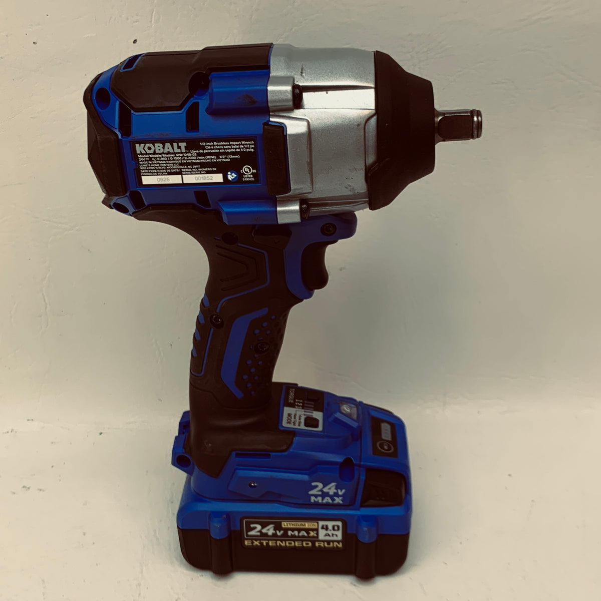 Kobalt KIW 124B-03 24v Max 1/2 Drive Brushless Impact Wrench