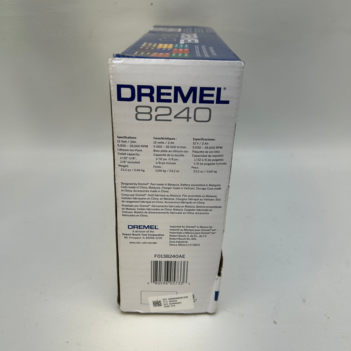New Dremel 8240-5 12V Cordless Variable Speed Rotary Tool