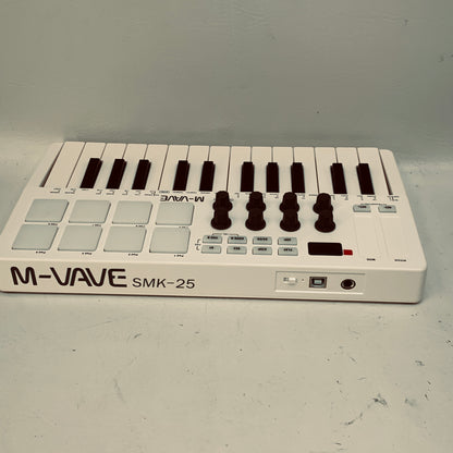M-VAVE SMK-25 25-Key USB MIDI Keyboard Controller White