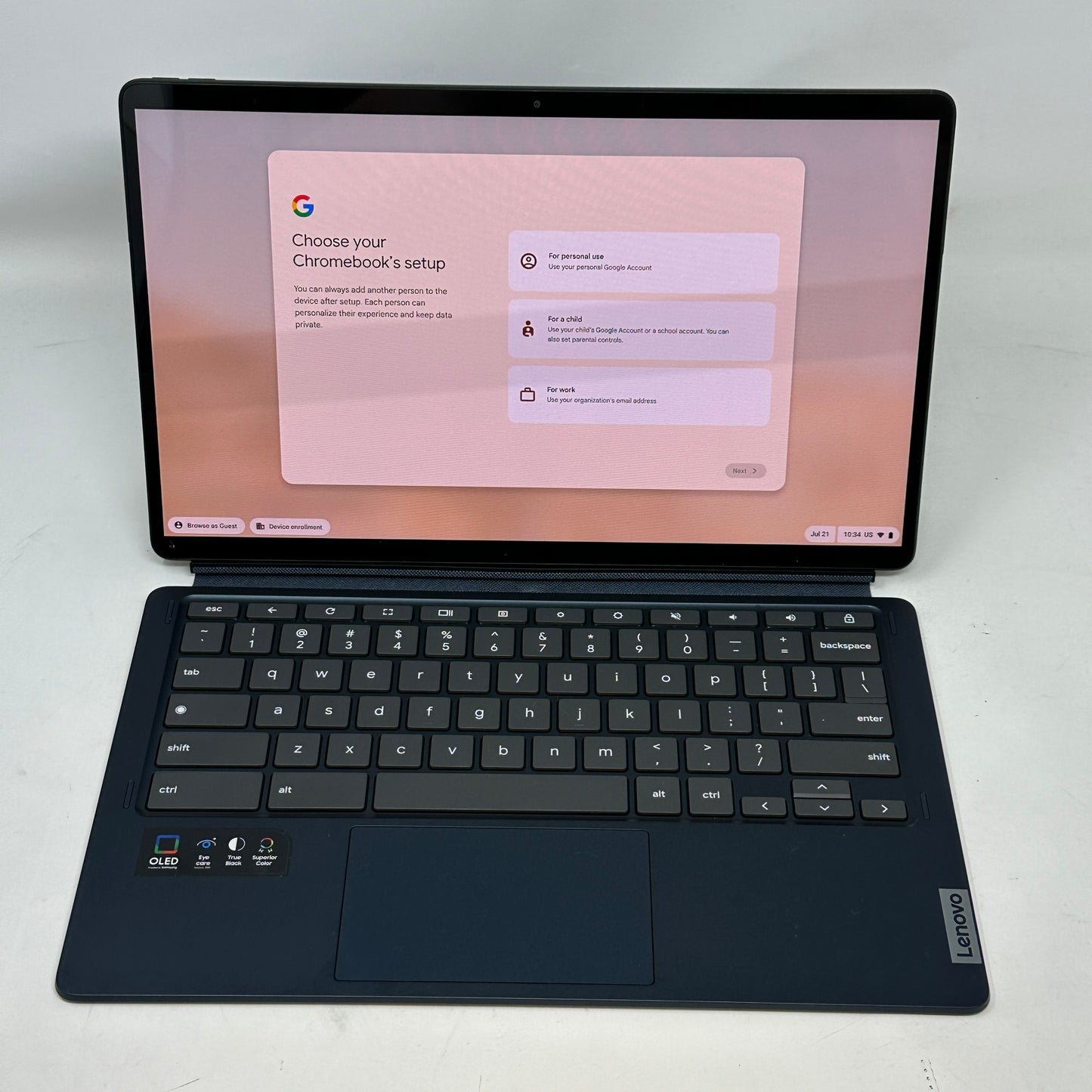 Lenovo IP Duet 5 ChromeBook 13.3" Snapdragon 7c 2.4GHz 4GB RAM 128GB eMMc