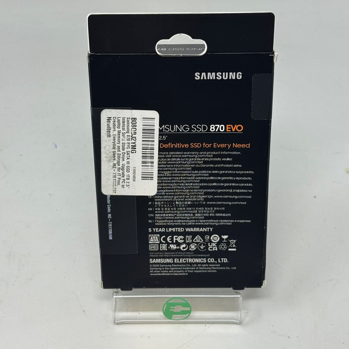 New Samsung 2.5" 870 EVO 1TB SATA III SSD B08QBJ2YMG