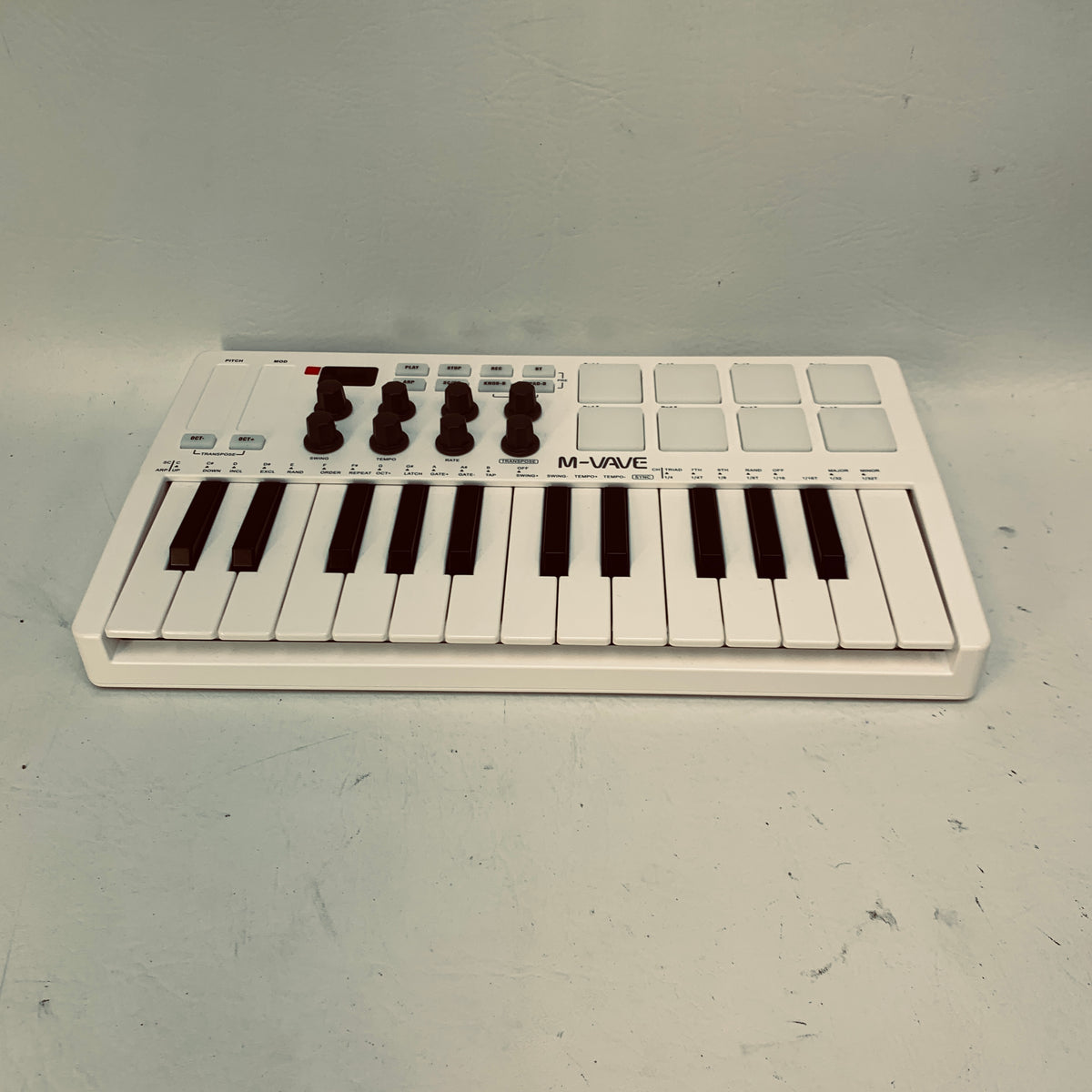 M-VAVE SMK-25 25-Key USB MIDI Keyboard Controller White