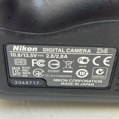 Nikon D4 16.2MP Digital SLR DSLR Camera Body