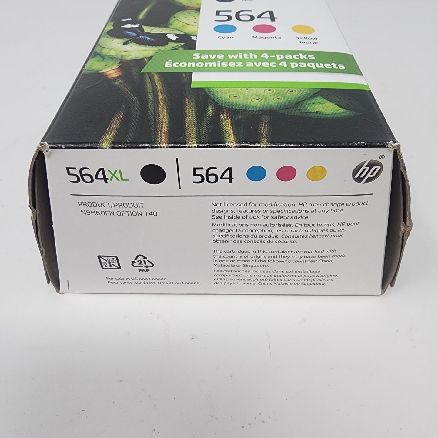 New HP 564XL N9H60FN Black, Yellow, Cyan and Magenta Ink Cartridge