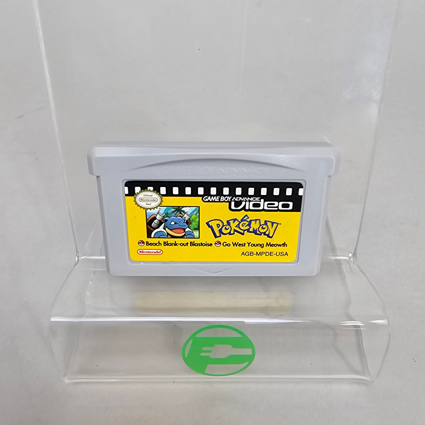 GameBoy Advance Video Pokemon Beach Blank-out Blastoise Go West Young Meowth 