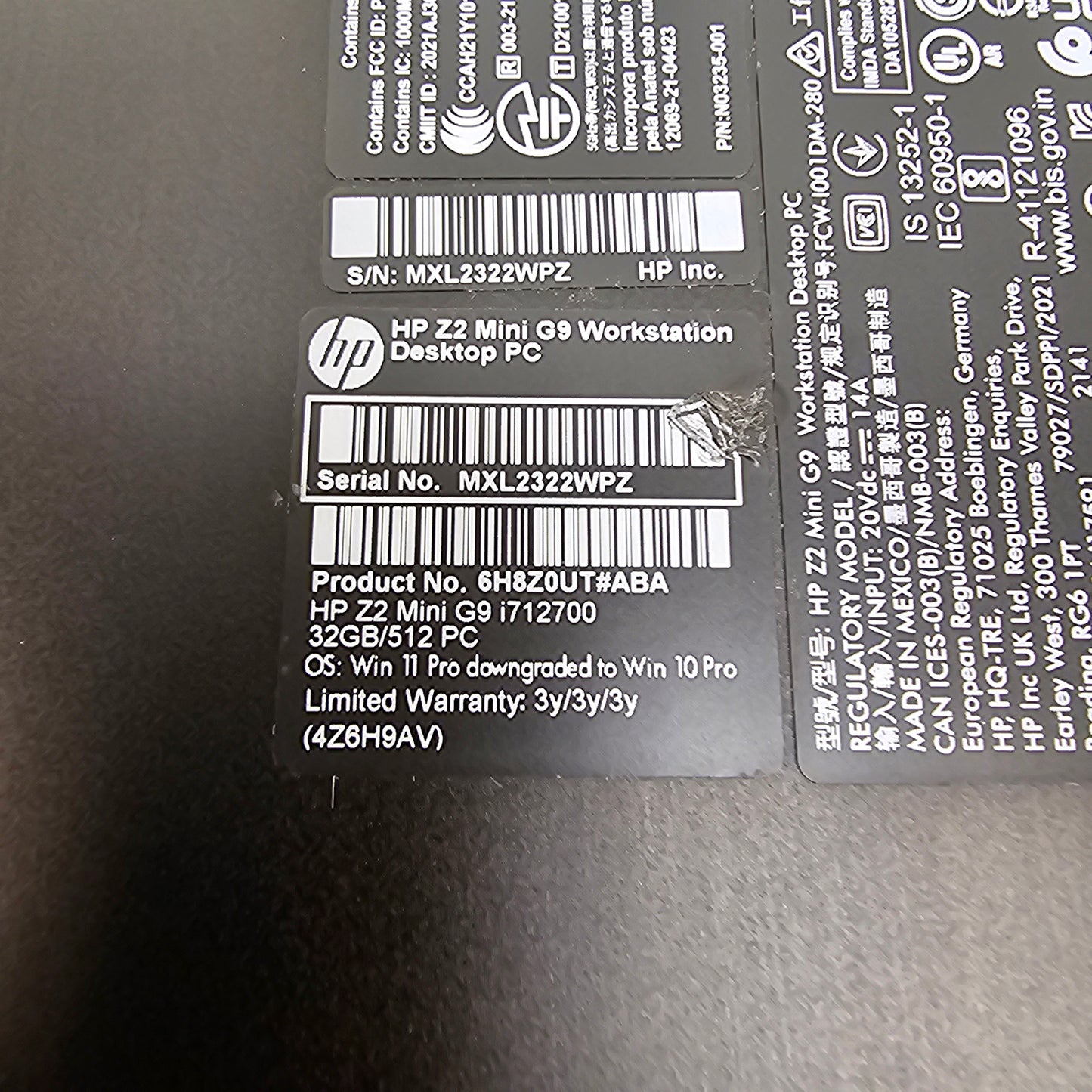 HP Z2 Mini G9 Workstation i7-12700 32GB RAM 512GB SSD T1000