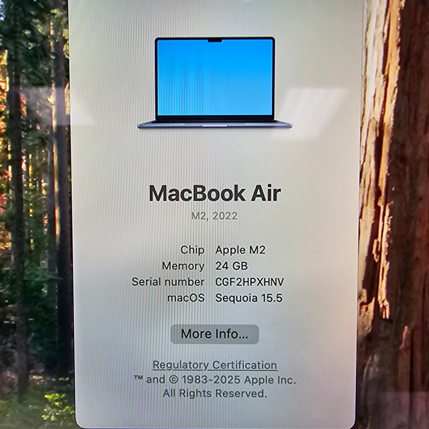 2022 Apple MacBook Air 13.6" M2 10C GPU 3.5GHz 24GB RAM 1TB SSD A2681