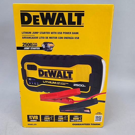 New DeWalt DXAELJ25 Lithium Jump Starter with USB Power Bank