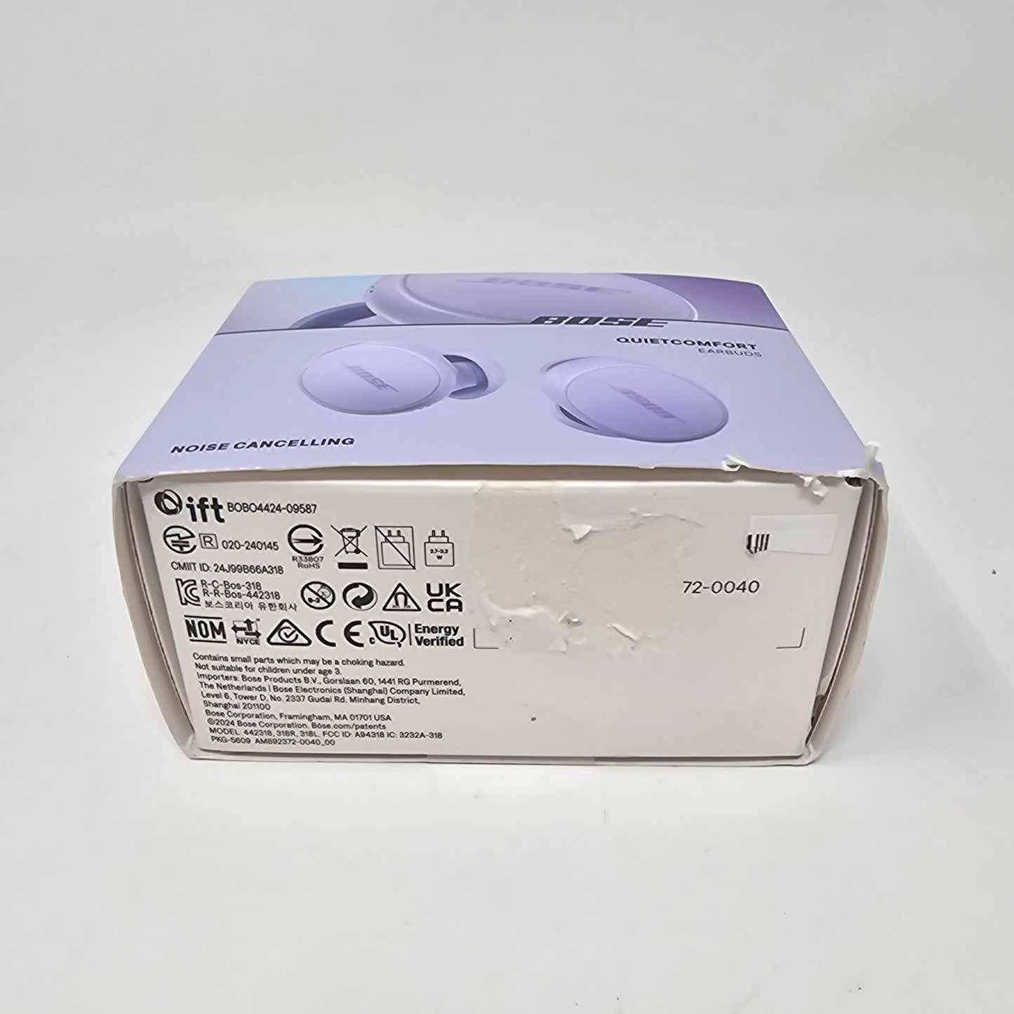 New Bose QuietComfort Noise Cancelling Bluetooth Earbuds Chilled Lilac