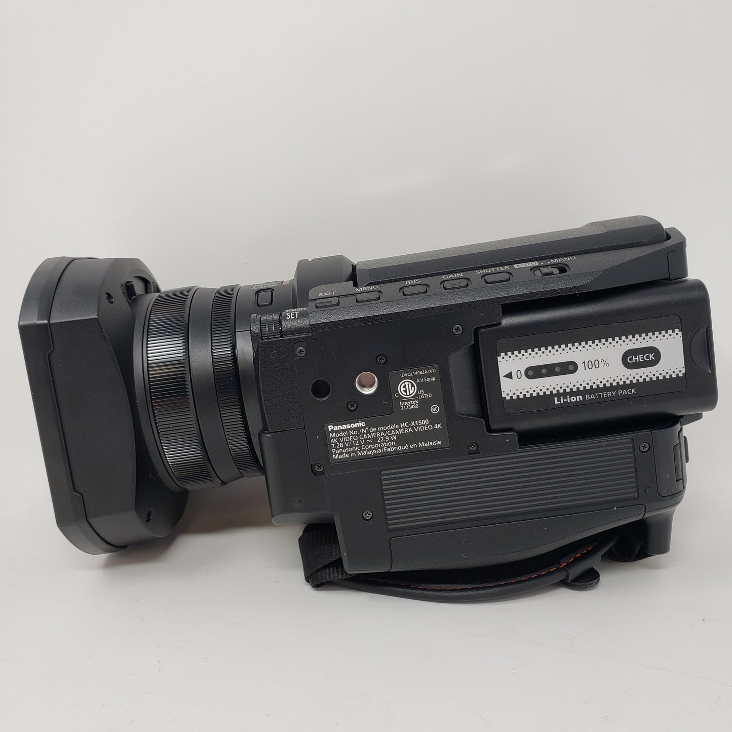 Panasonic HC-X1500 4K Video Camcorder