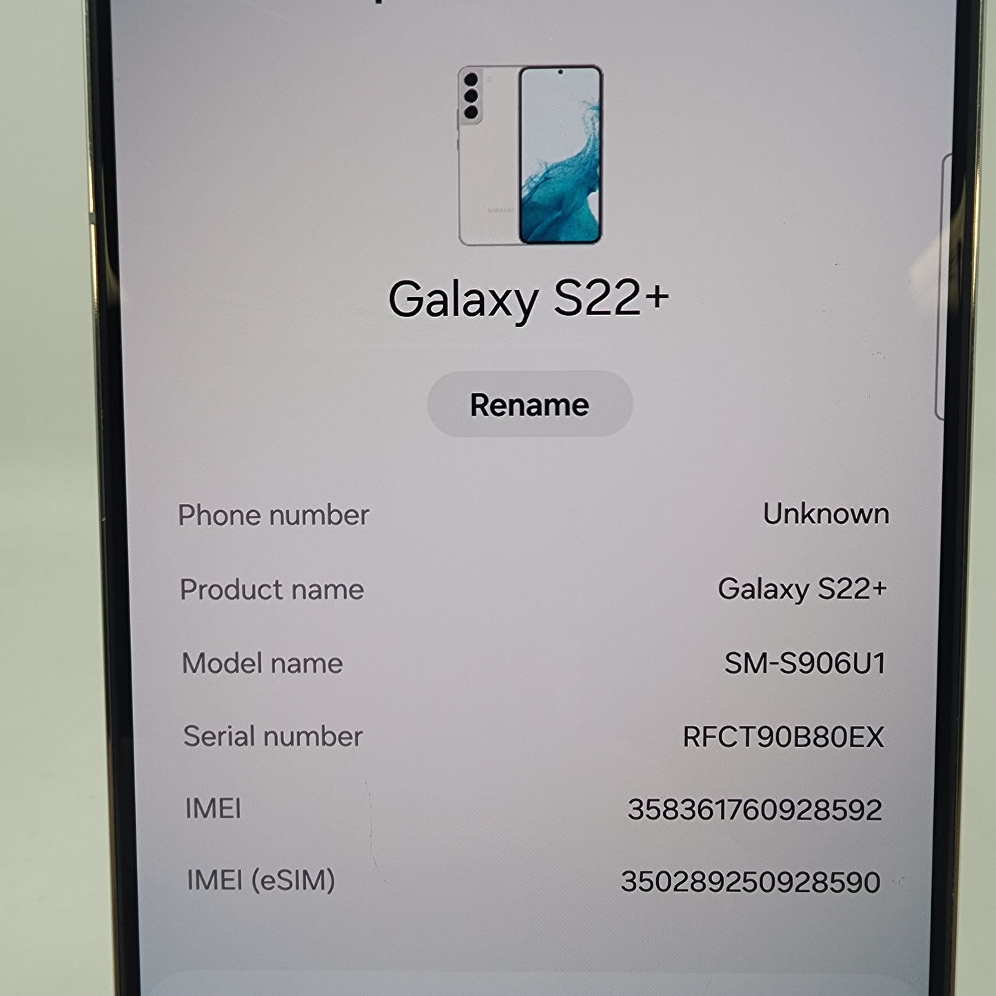 Unlocked Samsung Galaxy S22 Plus 8GB RAM 256GB SM-S906U1 Phantom White