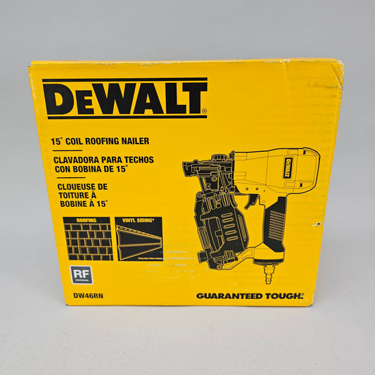 New DeWalt DW46RN 15 Coil Roofing Nailer