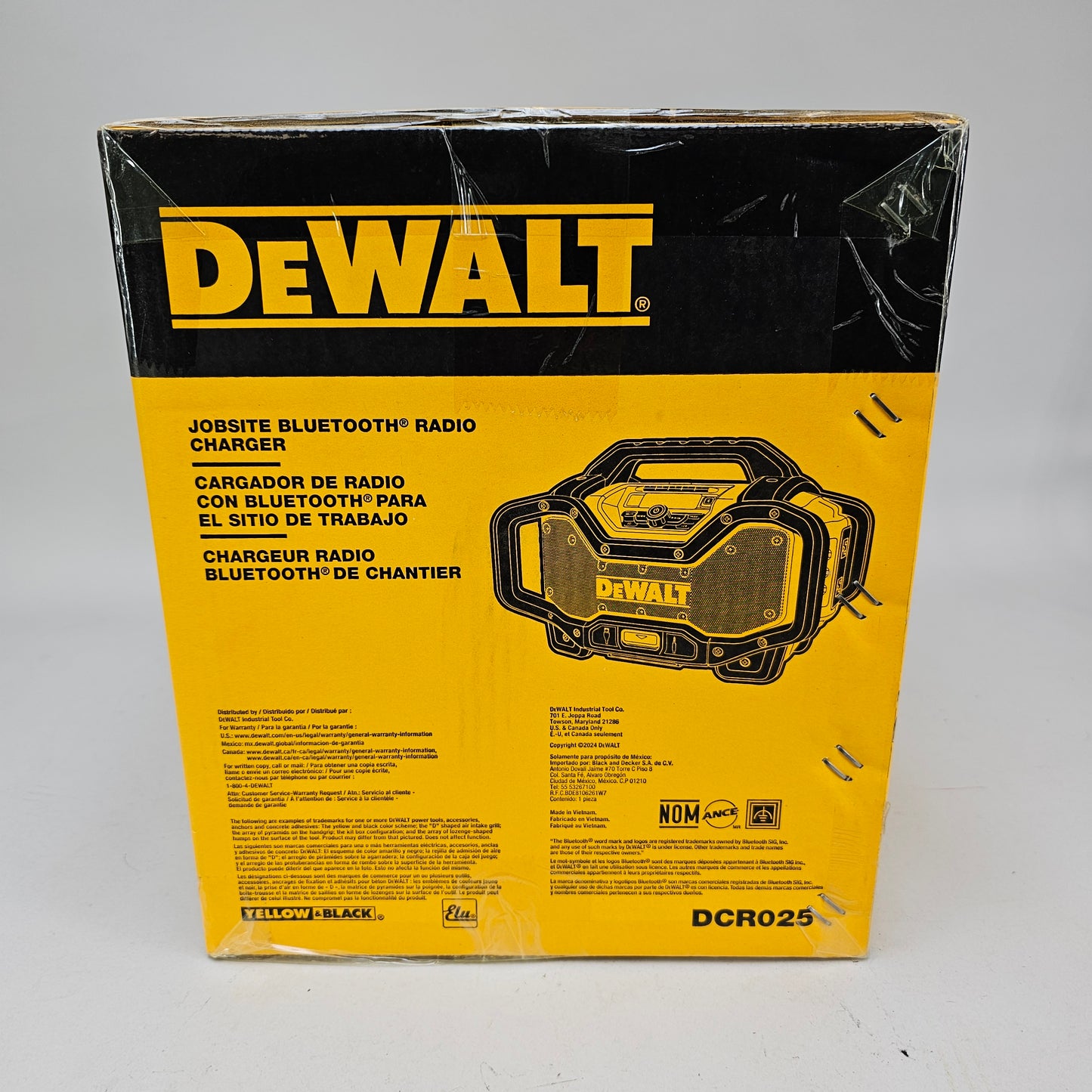 New DeWalt DCR025 20V MAX Jobsite Bluetooth Radio Charger