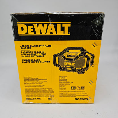 New DeWalt DCR025 20V MAX Jobsite Bluetooth Radio Charger