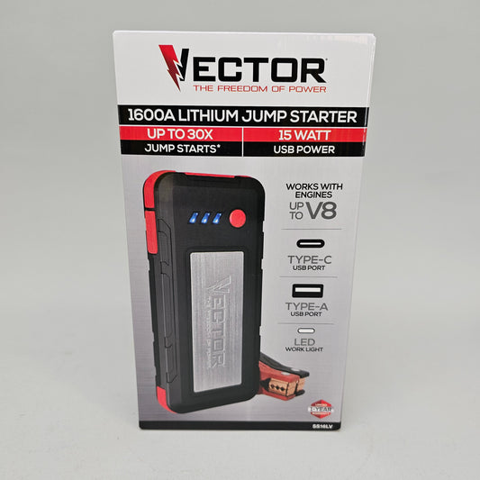 New Vector SS16LV 1600A Lithium Jump Starter