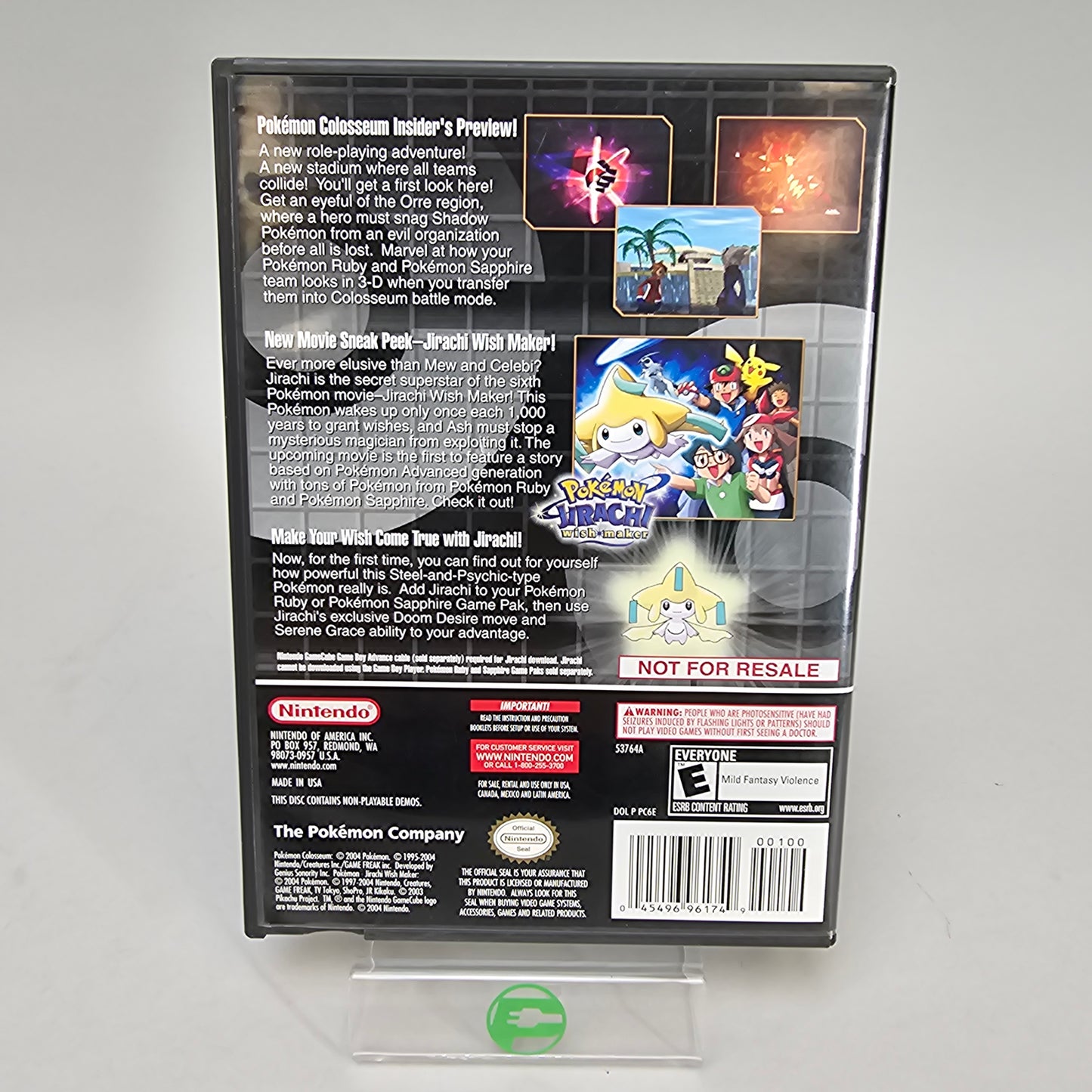 Pokemon Colosseum [Bonus Disc] (Nintendo GameCube, 2004)