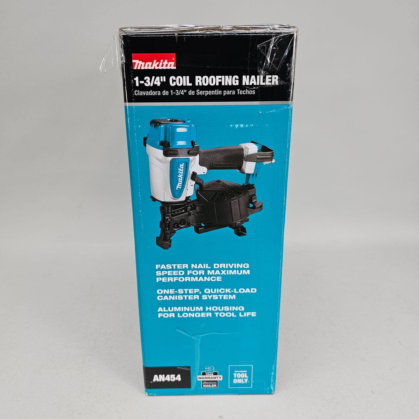 New Makita AN454 1-3/4" Coil Roofing Nailer