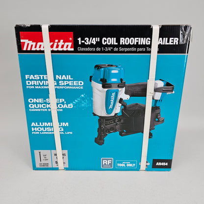 New Makita AN454 1-3/4" Coil Roofing Nailer