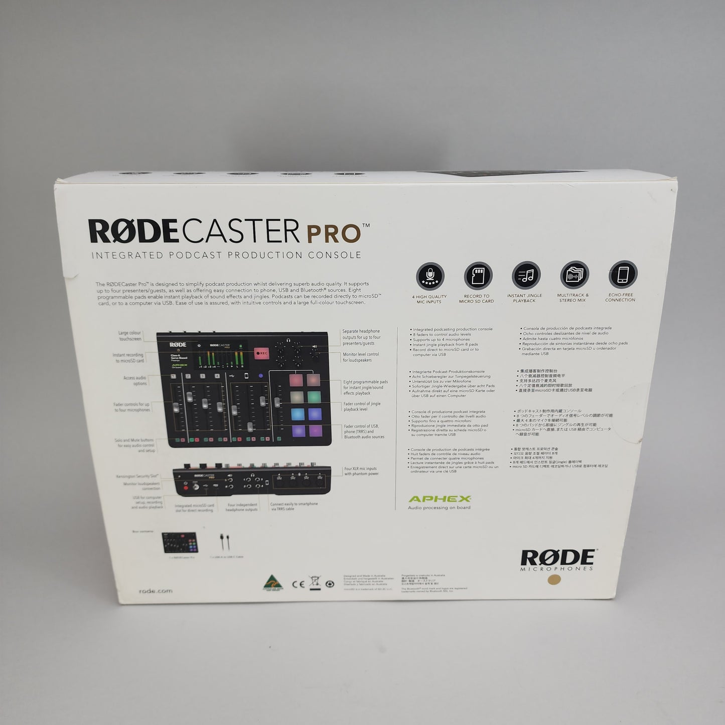 Rode RODECaster Pro 4-Channel Integrated Podcast Production Console