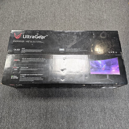 LG 45" 45GR9RQE WQHD OLED 240Hz Curved Gaming Monitor